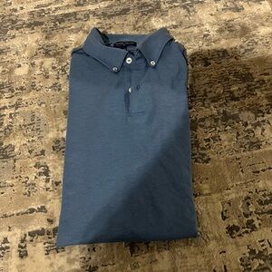 Peter Millar Blue Lunar Performance Polo Shirt Size Medium